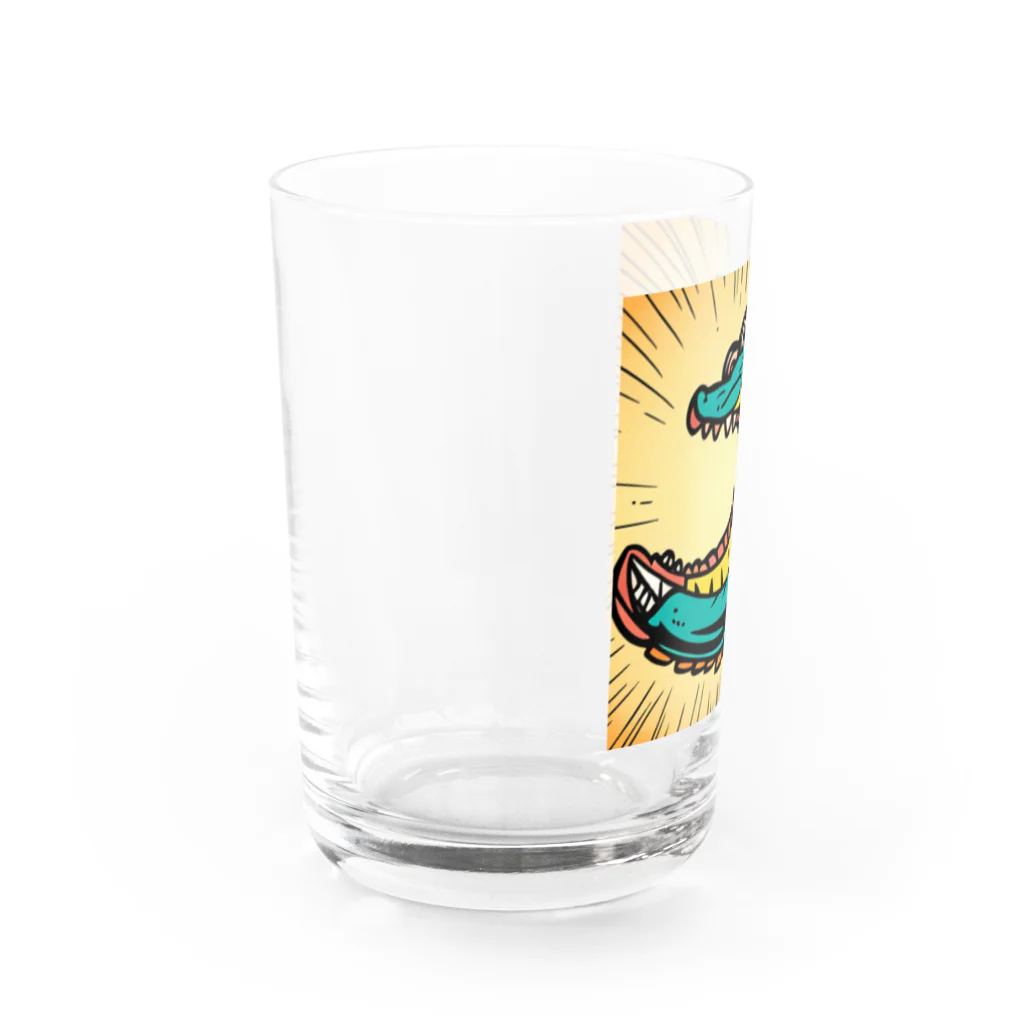 もしもショップの可愛いワニ Water Glass :left