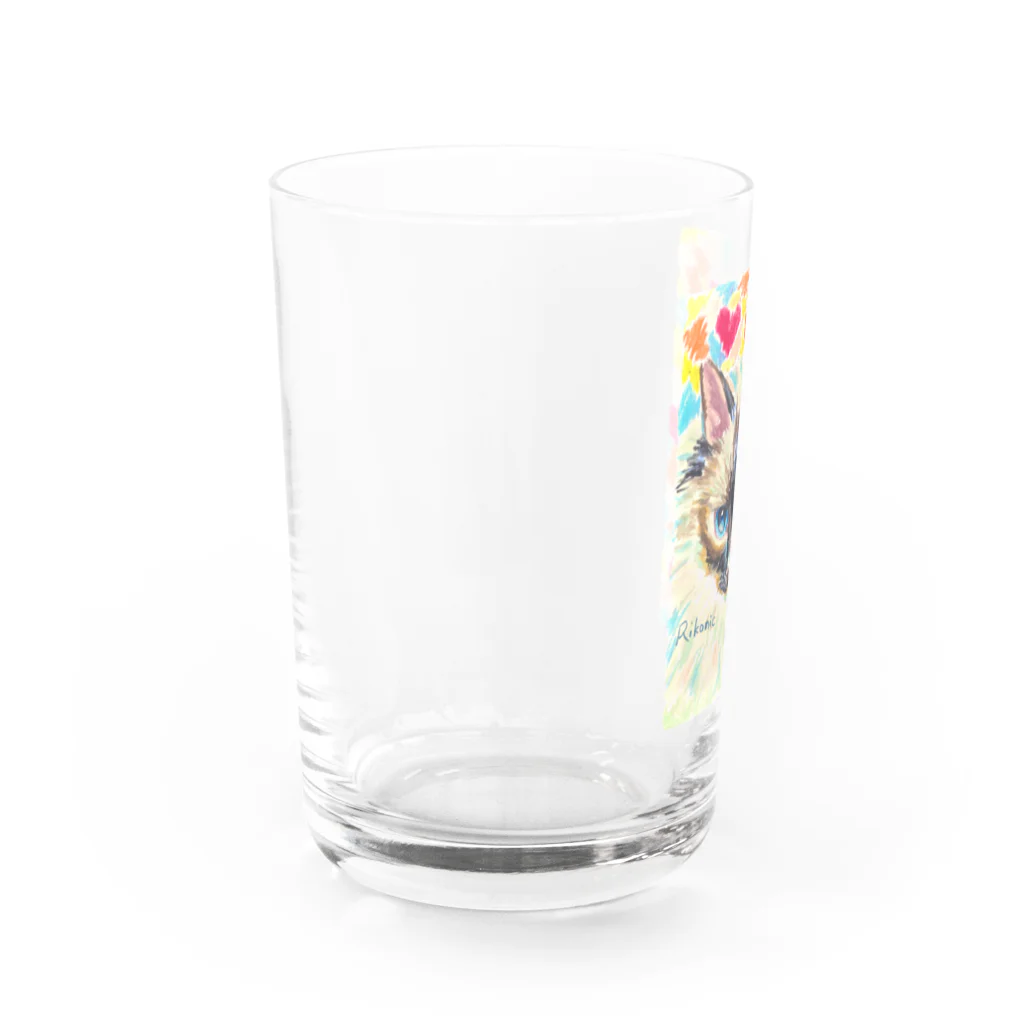 Rikonic -oilpastel-のラグドール Water Glass :left