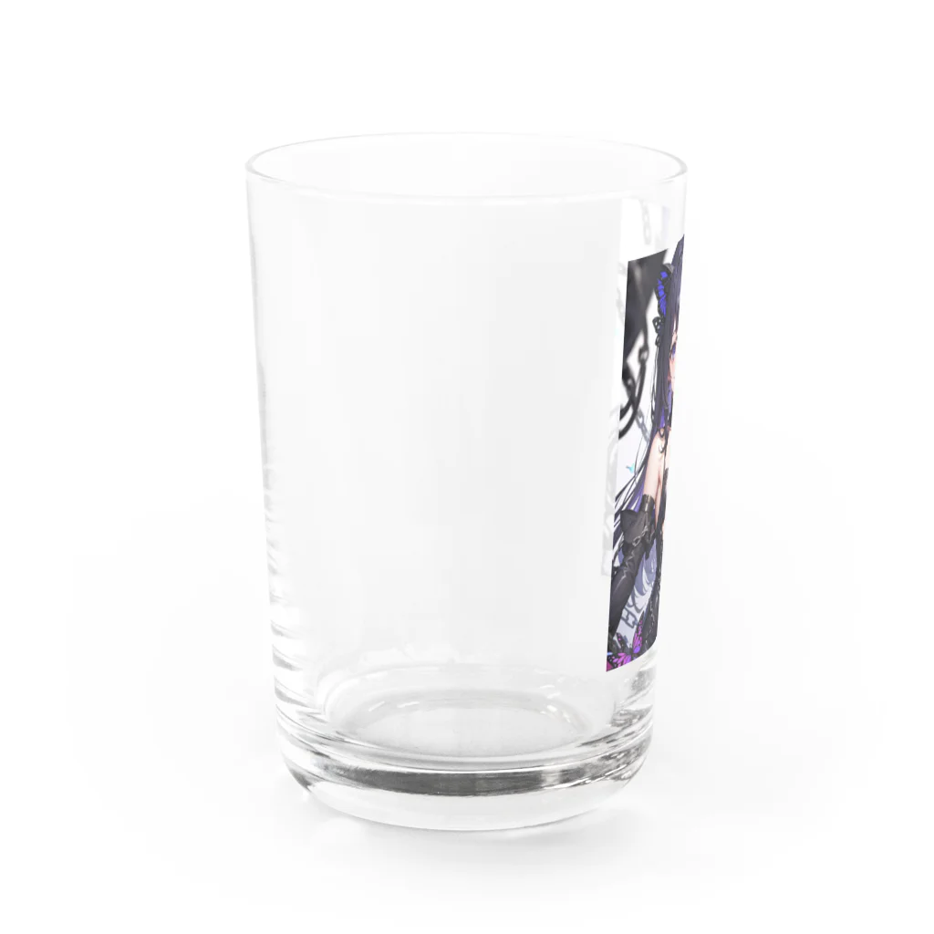 hokusoのAIイラストグッズ（蝶と鎖） Water Glass :left