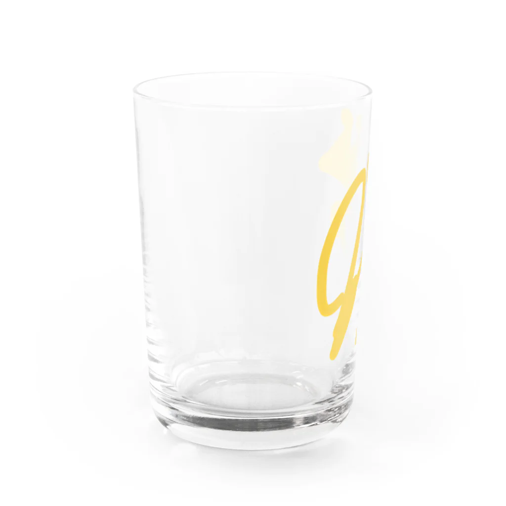 Maison ちらかしのMaison Tirakasi yellow sign Water Glass :left