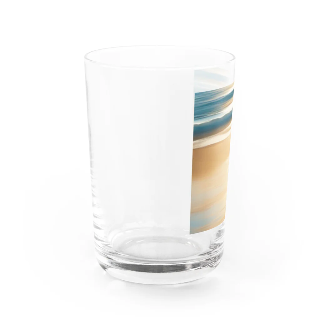 moribouの海岸線のイラストグッズ Water Glass :left