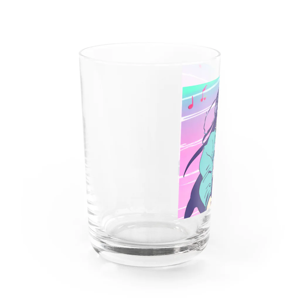 honhiroの心を打つメロディー: 感動のボーカルプリント Water Glass :left