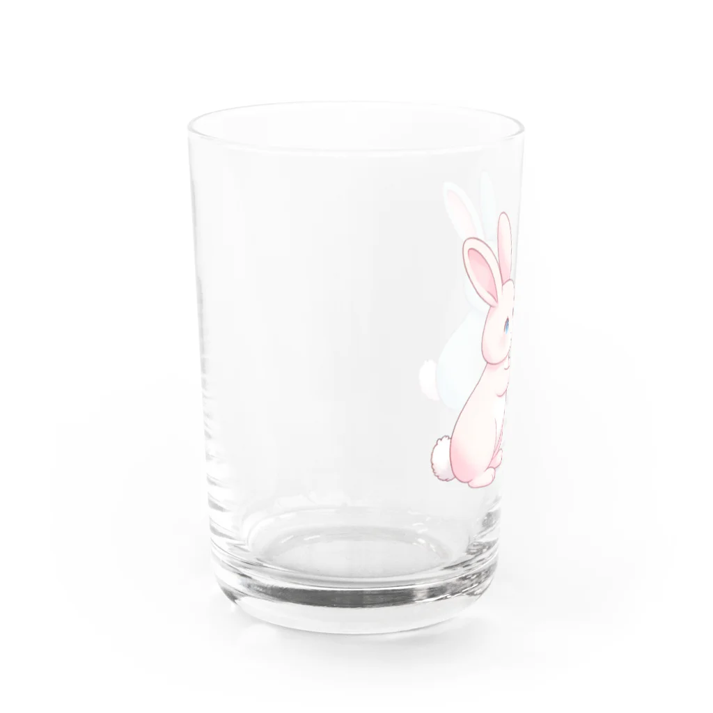 ゆるふわショップのゆるふわうさぎ Water Glass :left