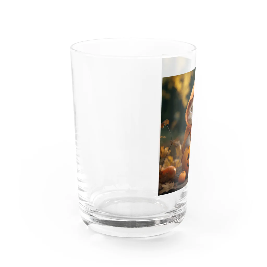 Catharinesのネコのハロウィン Water Glass :left