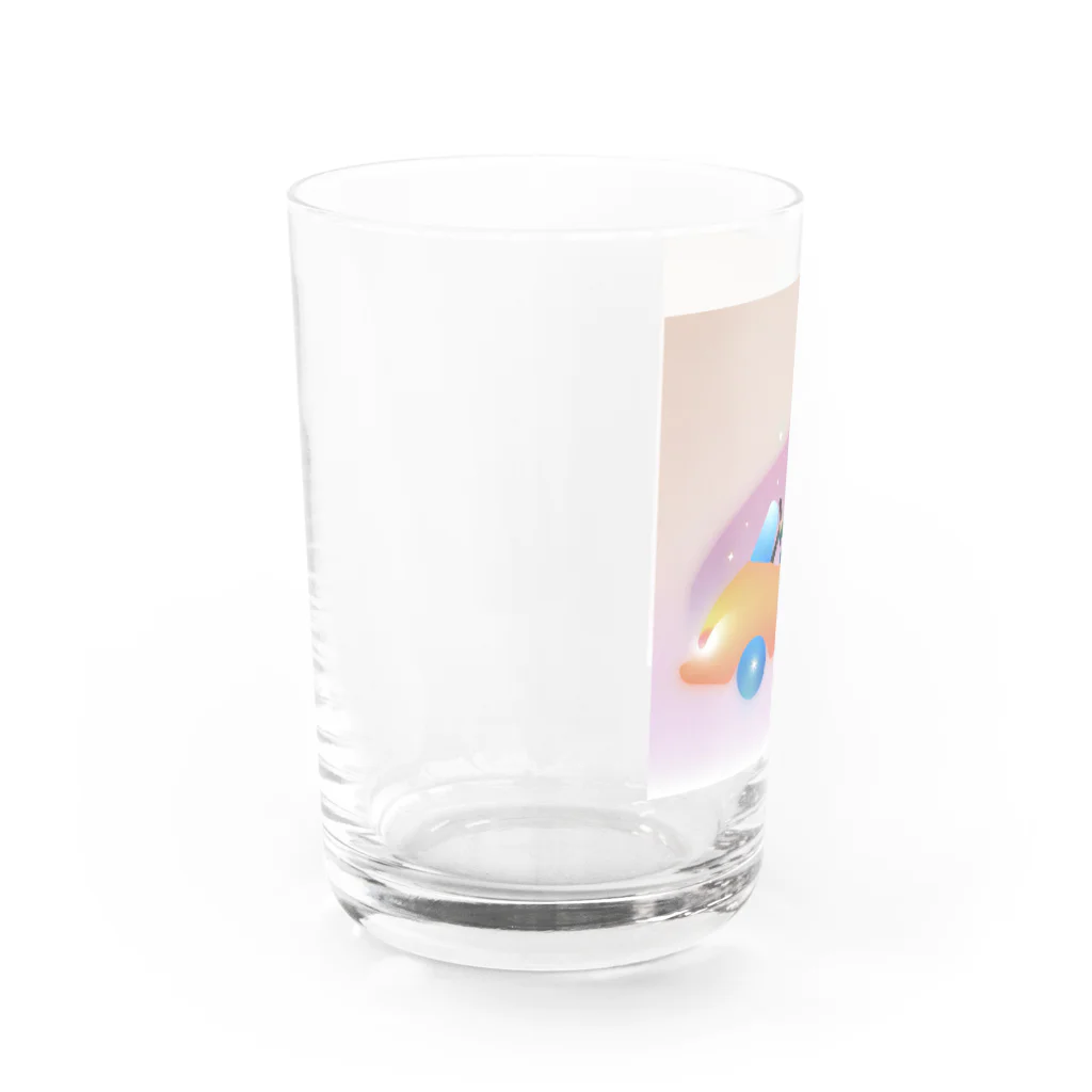 pikkekunのGo!Go!Car! Water Glass :left