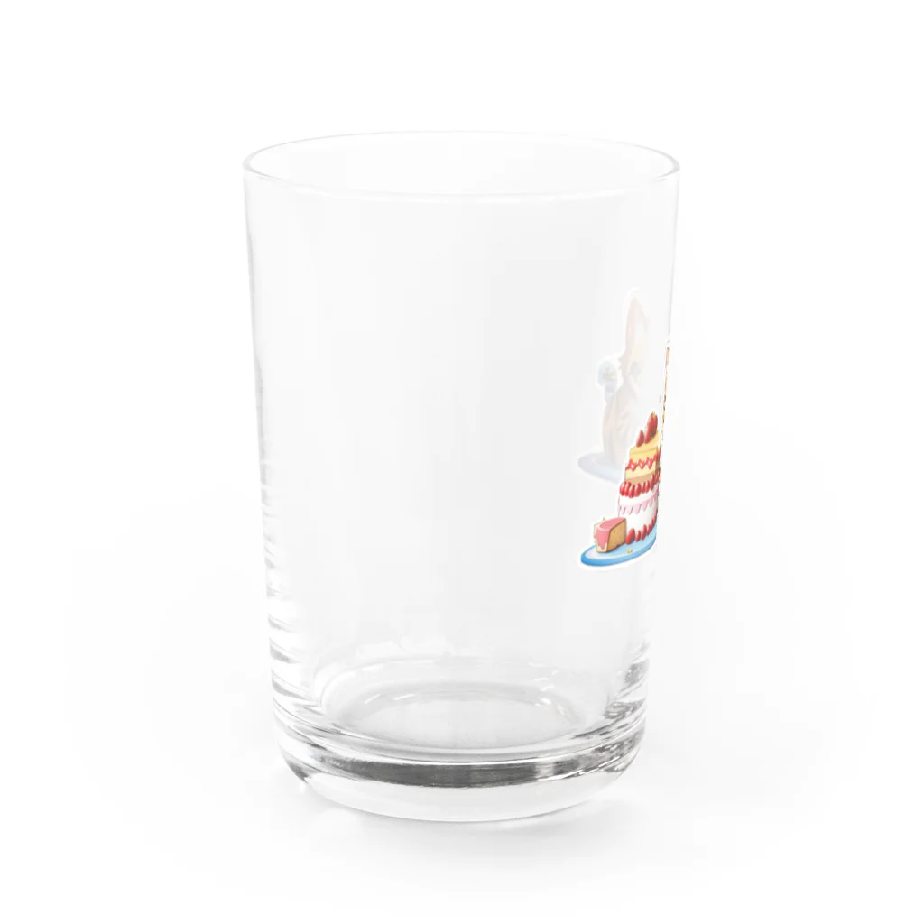 Auraのぱくぱくネコちゃん Water Glass :left