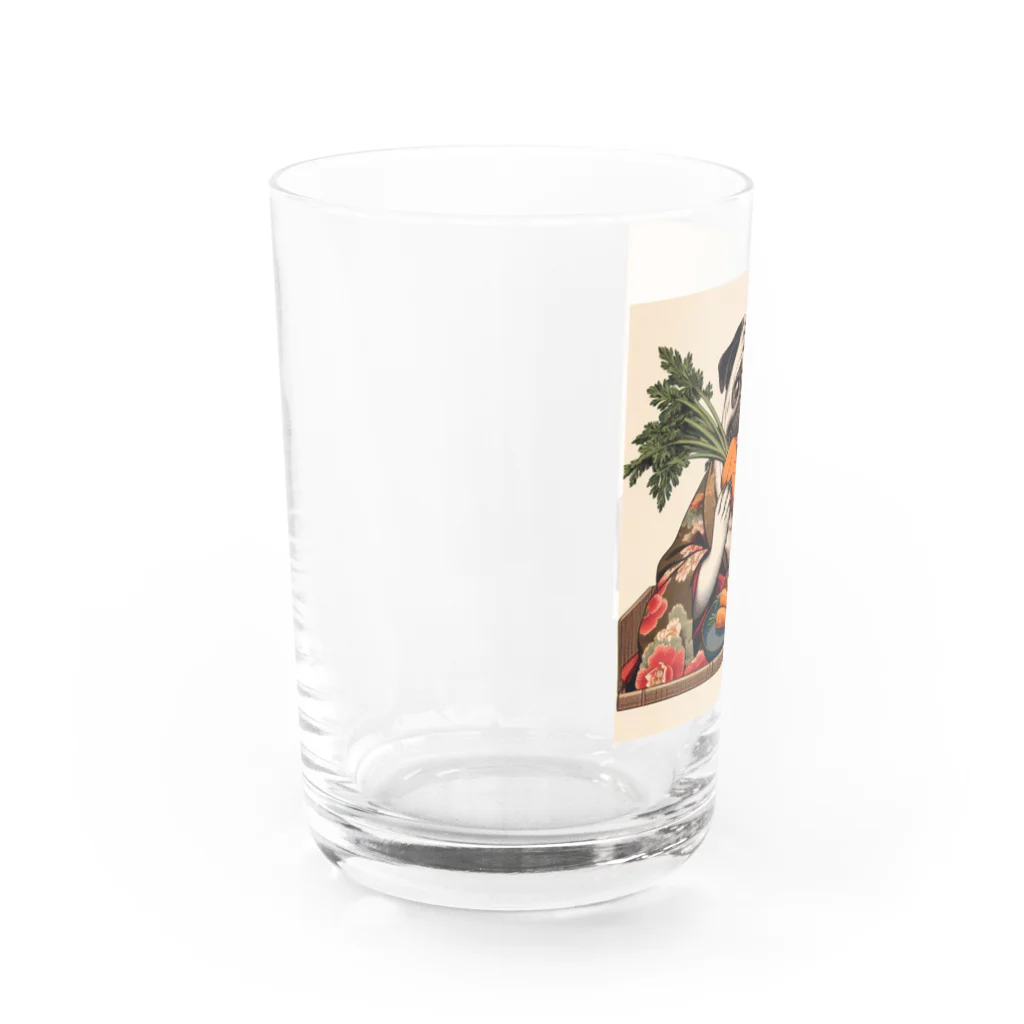 sa_ttyonnのにんじんを持つ パグ Water Glass :left