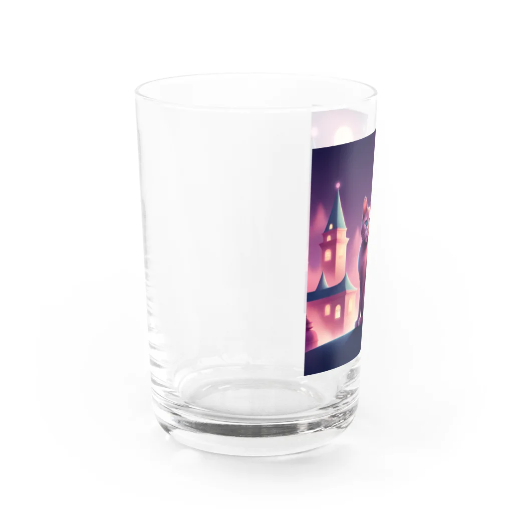 etwoshopのMoonlit Catwalk Water Glass :left