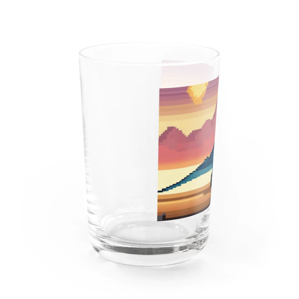 iikyanの恐竜㊺　マジュンガサウルス Water Glass :left