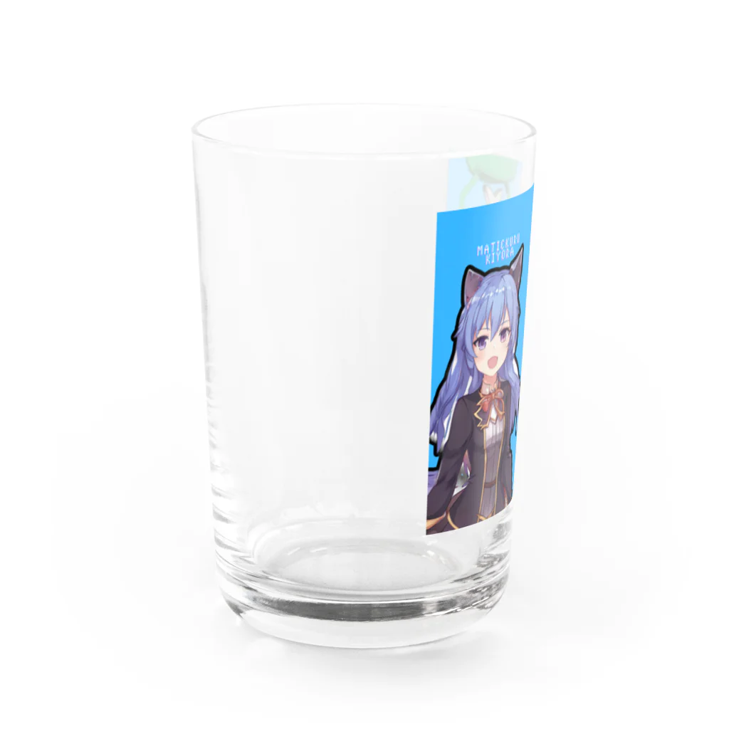 灰に僕らのMATICクレーンキャラクターグッズ Water Glass :left