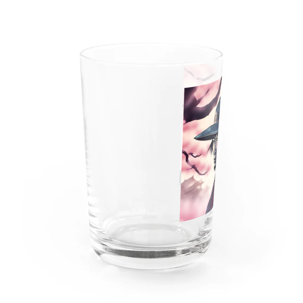 samurai-isの桜とサムライ Water Glass :left