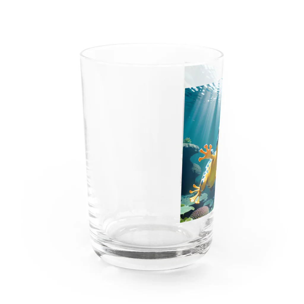 人魚の夢のマリンヤドクガエル Water Glass :left