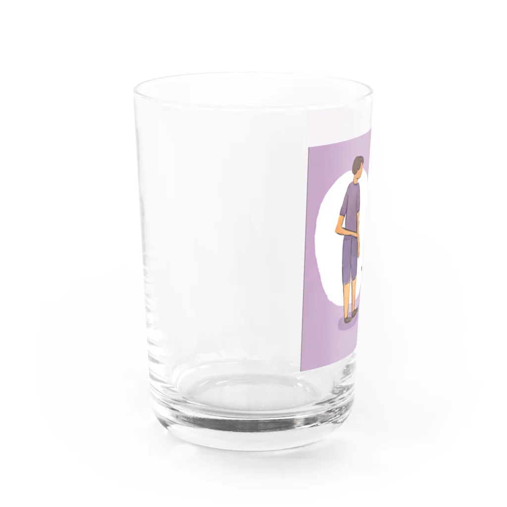 musashi-5の犬と人間 Water Glass :left