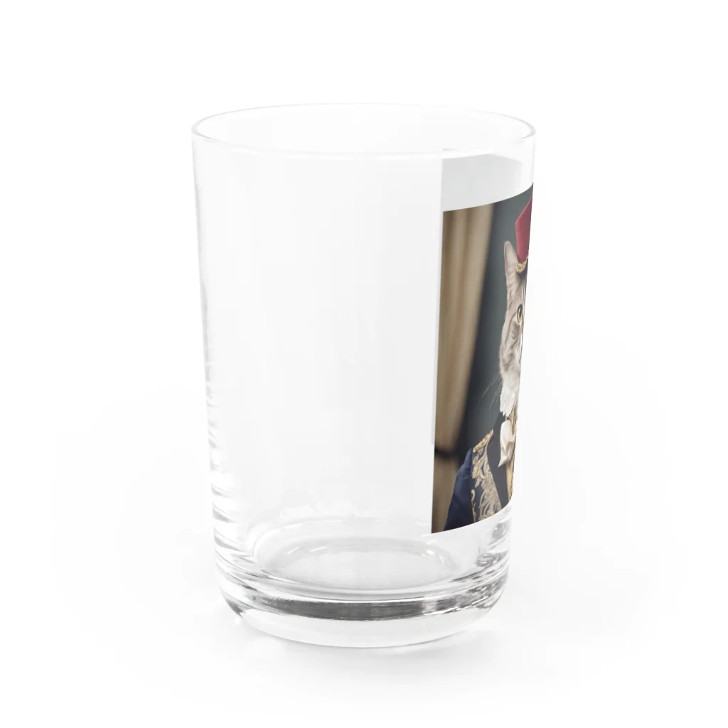 こっちを見る貴族ネコショップのこっちを見る貴族ネコ6 Water Glass :left