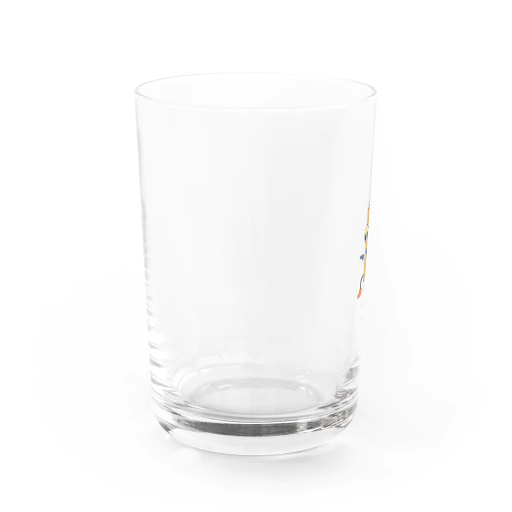 かっぷるぽっと。のおかきくん（白） Water Glass :left