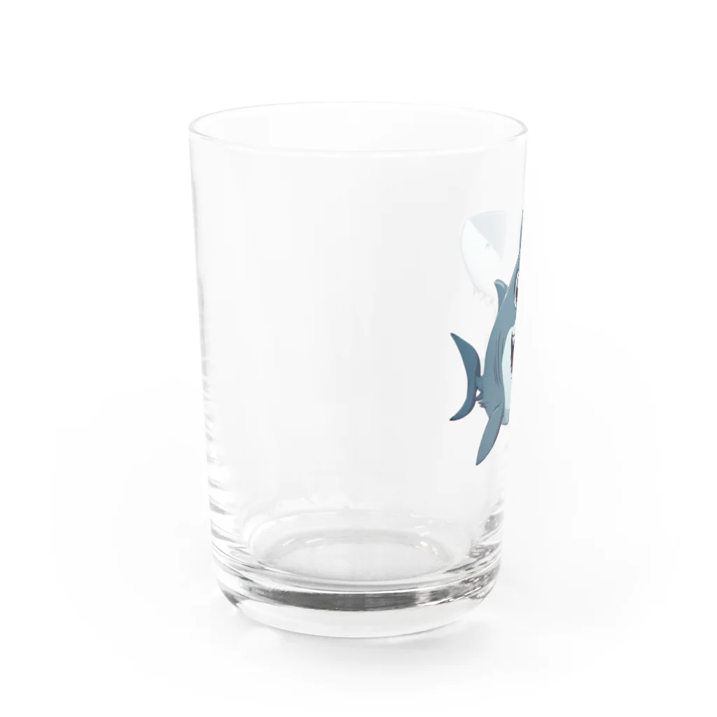 黒猫くんのかわいい鮫 Water Glass :left