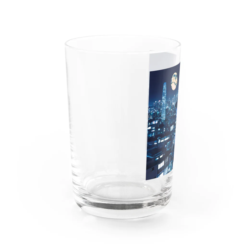 桜ですの月夜侍 Water Glass :left