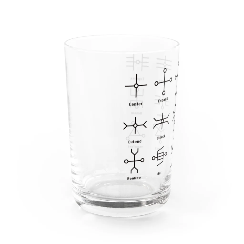 metao dzn【メタヲデザイン】の神聖回路　Sacred Circuitry（bk） Water Glass :left