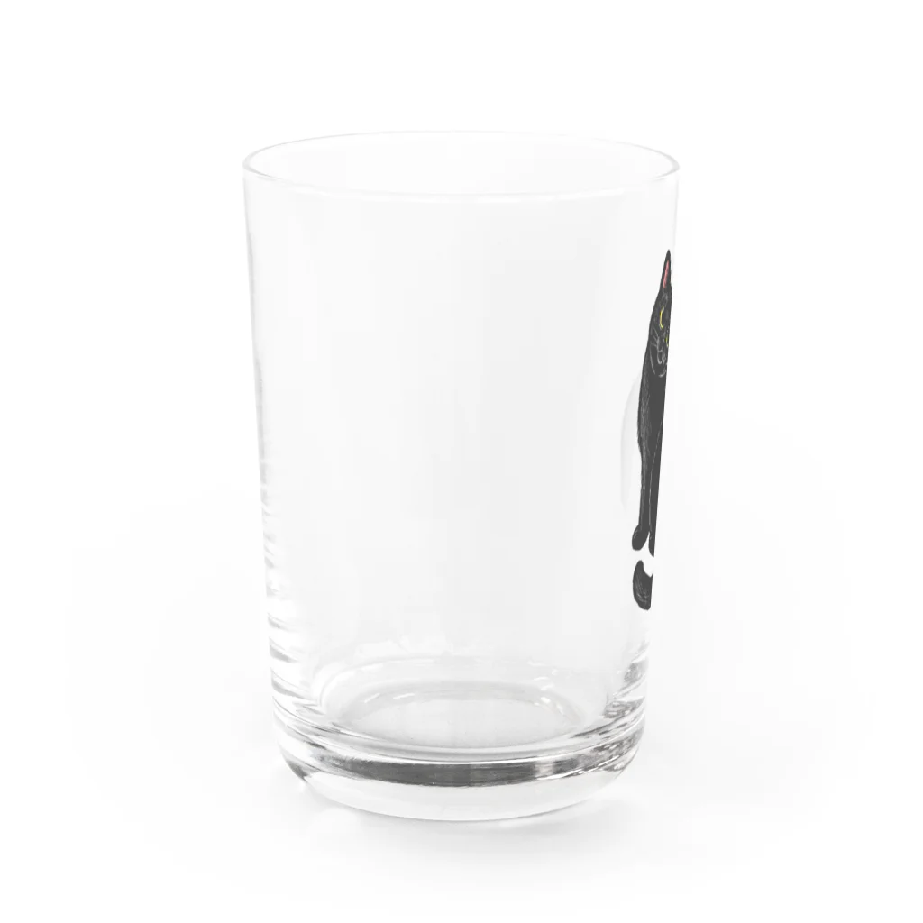 もっち（mocchi）の黒猫ちゃん Water Glass :left