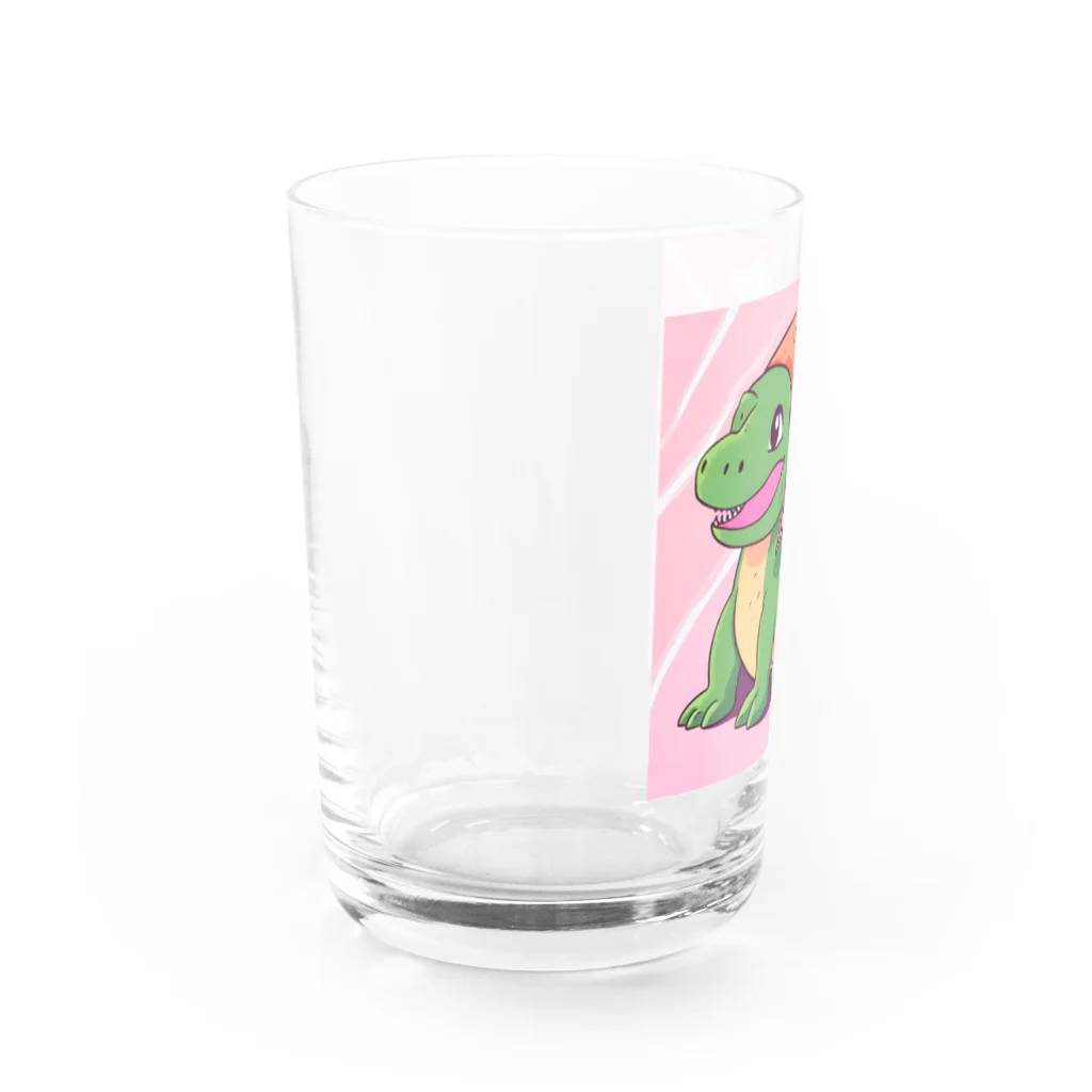 かわいいグッズのかわいい恐竜のグッズ Water Glass :left