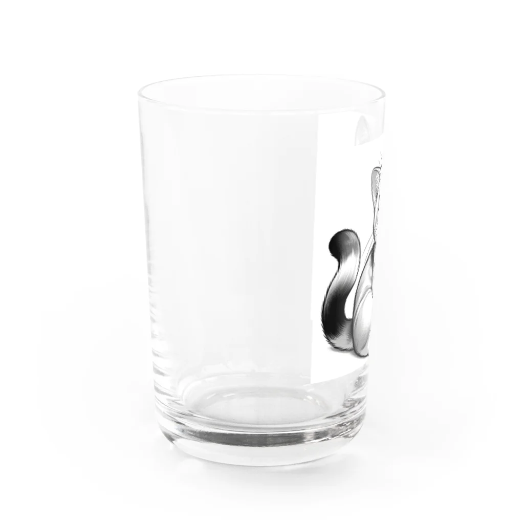 ぷにぷにのお座りにゃんにゃん Water Glass :left