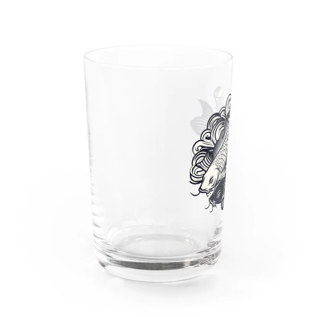 SADOM graphicsの二匹の鯉 Water Glass :left