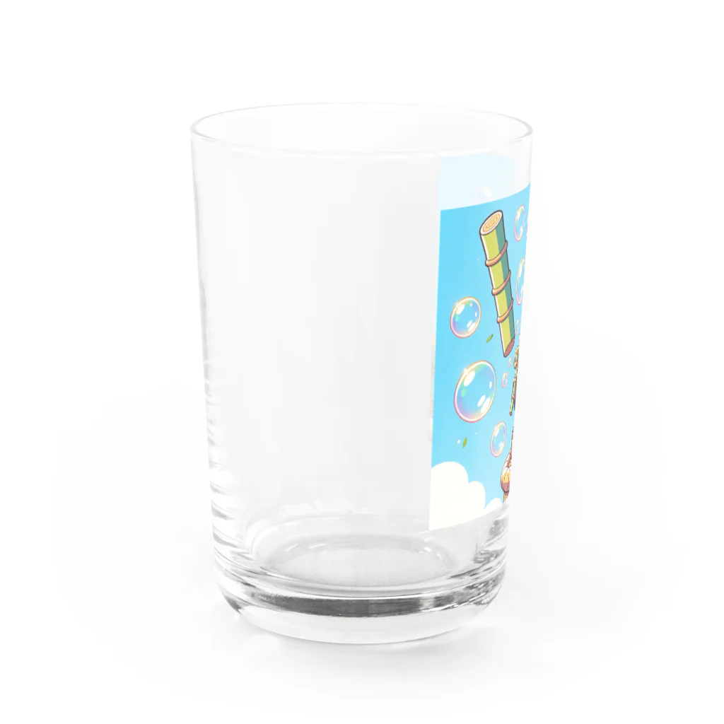 ぷにぷにのシャボン玉パンダくん Water Glass :left