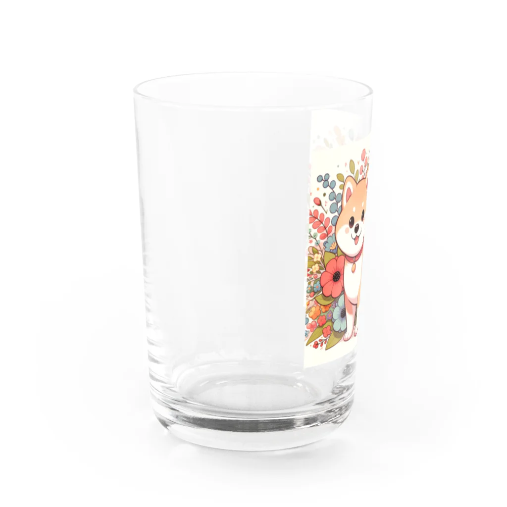 uyuyoshieの可愛い柴犬 Water Glass :left