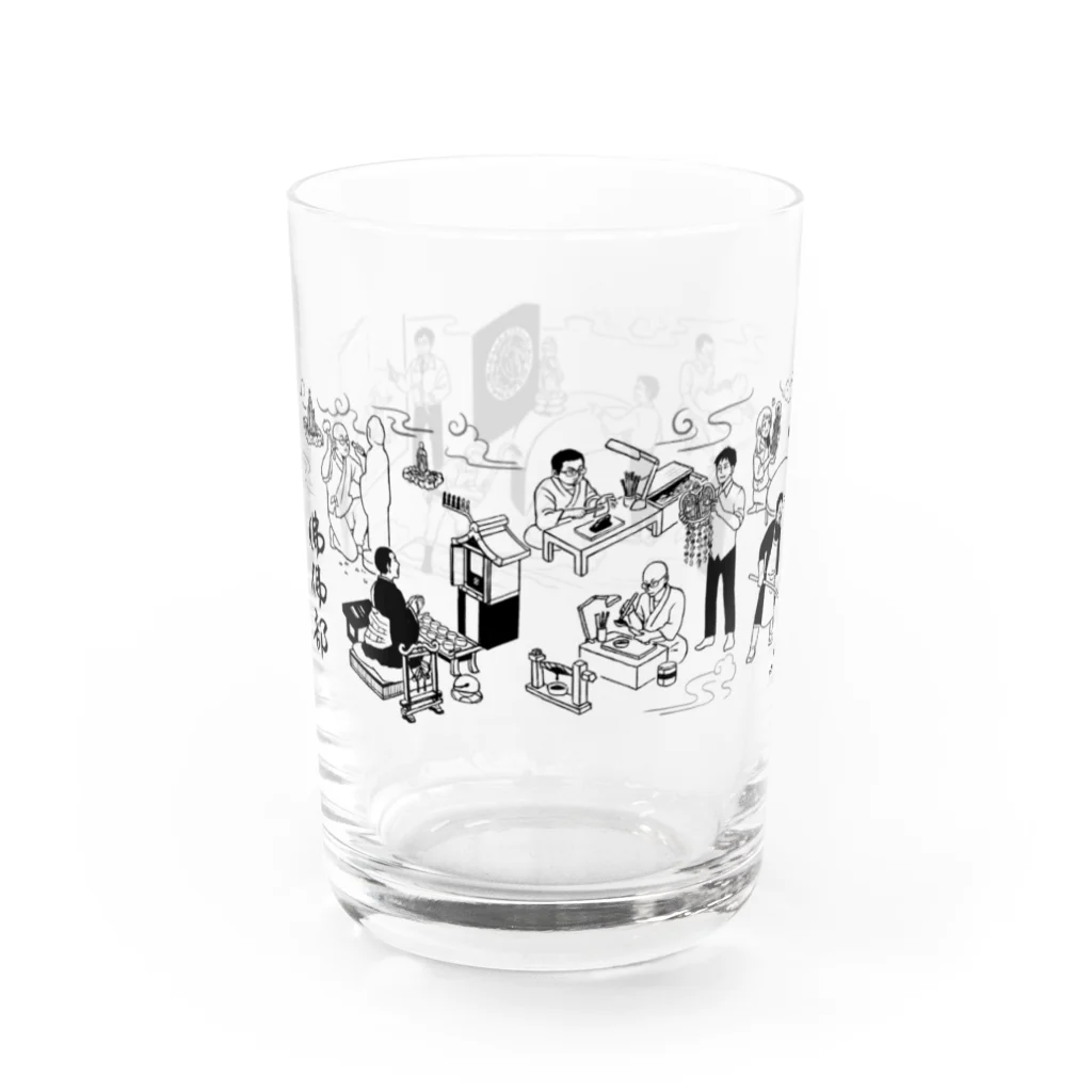 くーたん🌏śūnyatāの佛佛部職人尽絵 Water Glass :left