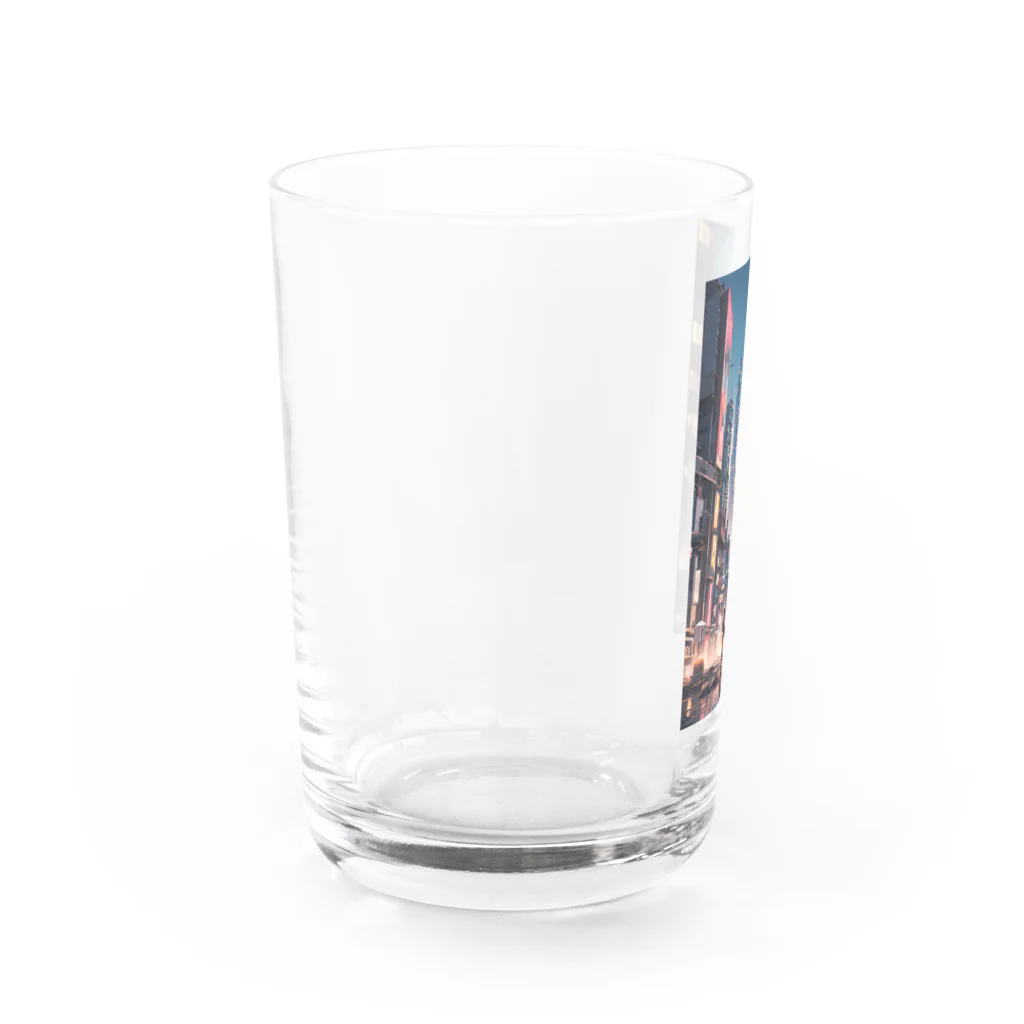 AI職人👨‍🏭のAI「ディストピアに希望の光」 Water Glass :left