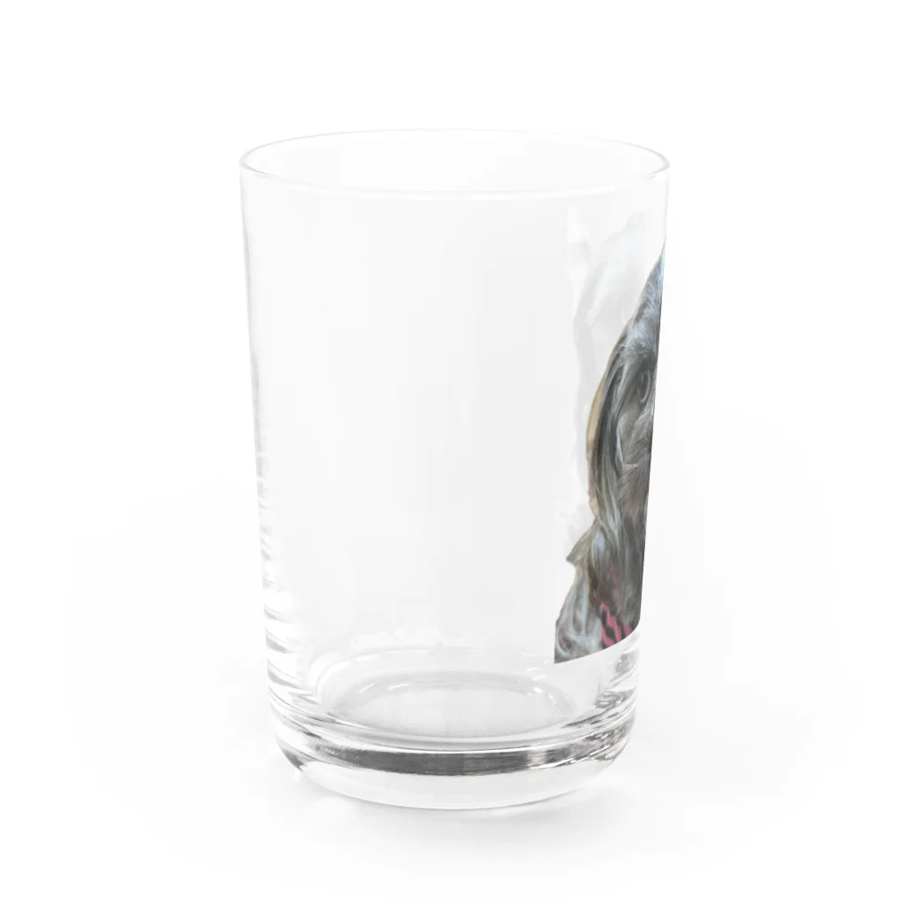 みたらし団子のふたたまちゃんの可愛いわんちゃん Water Glass :left