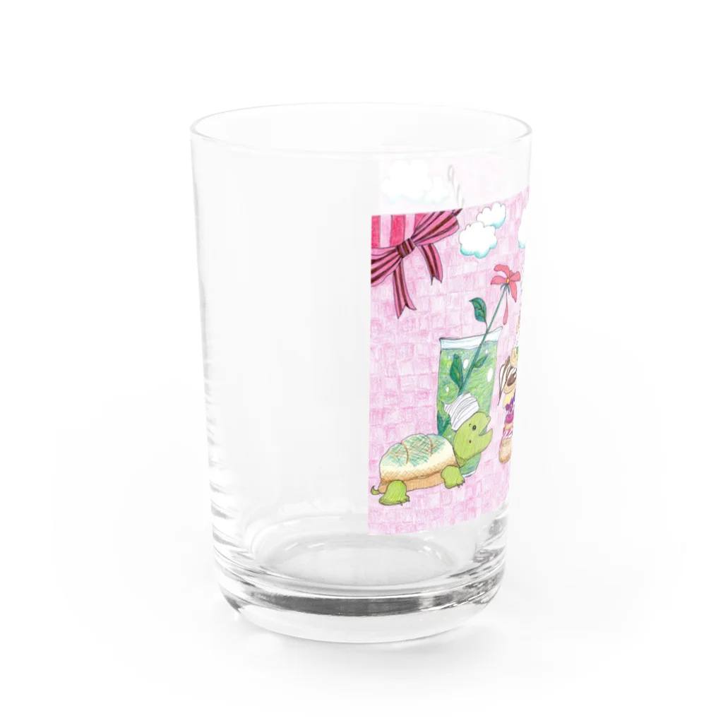 つぎのかめろんぱんけーき Water Glass :left