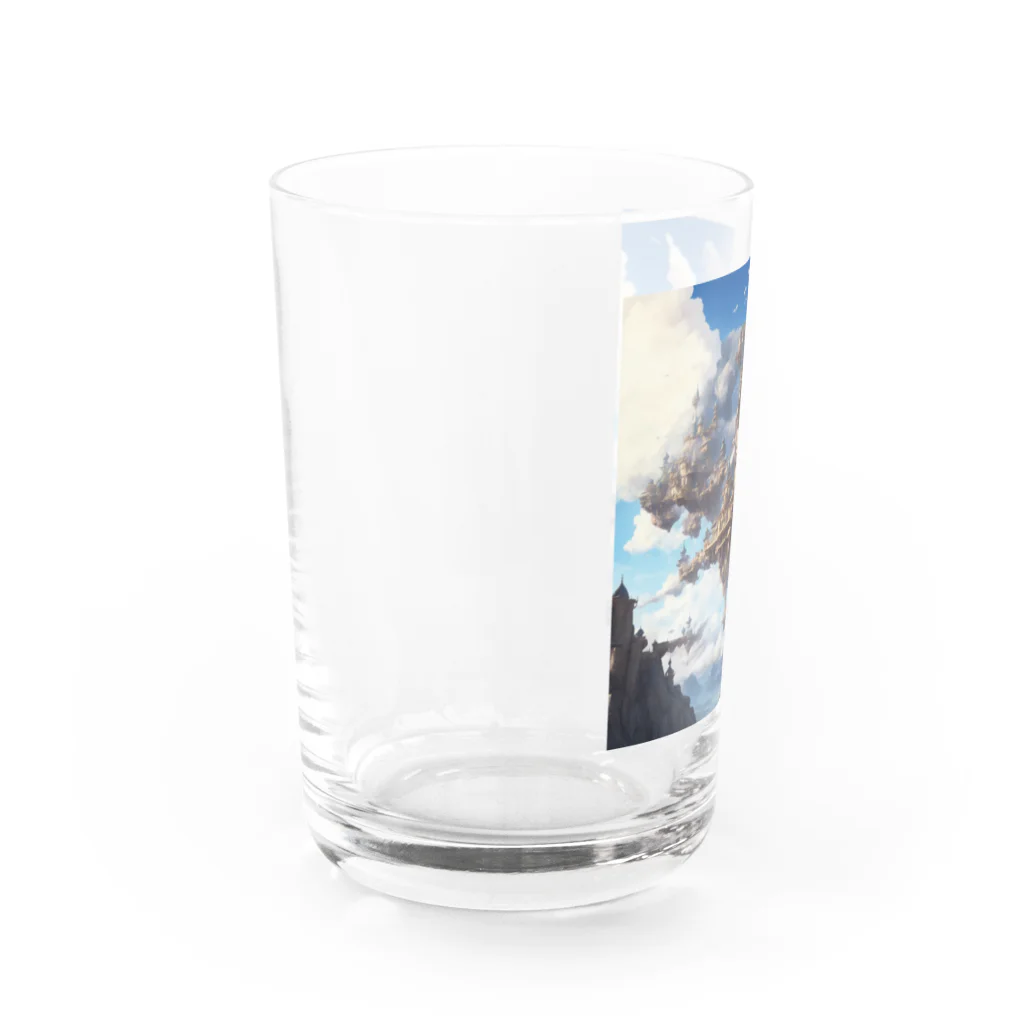 SetsunaAIの空に浮かぶ島のファンタジーグッズ Water Glass :left