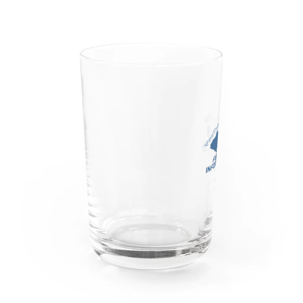 Fishing Information.（フィッシング インフォメーション）　　　　公式ロゴショップのFishing Information.（フィッシングインフォメーション）ユーチューブロゴ2 Water Glass :left