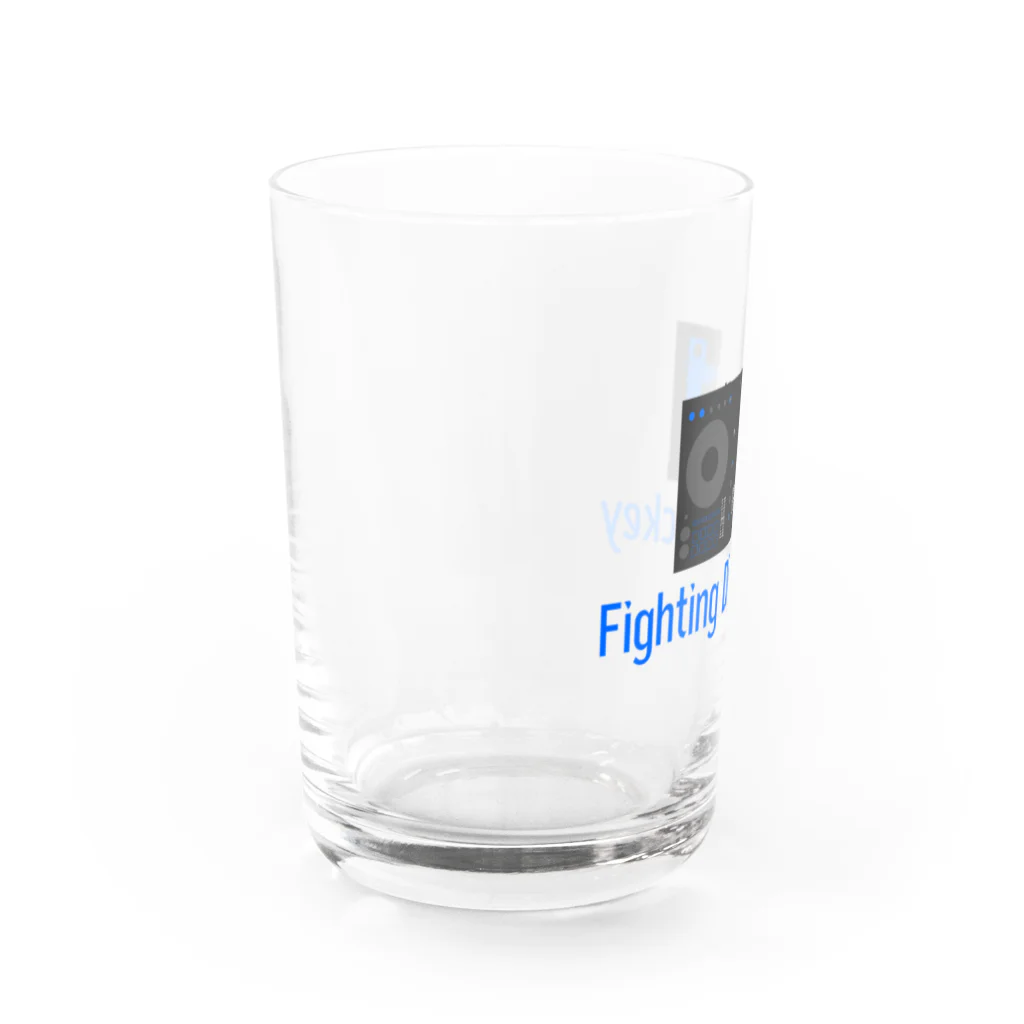 もか山のFighting Disk Jockey Water Glass :left