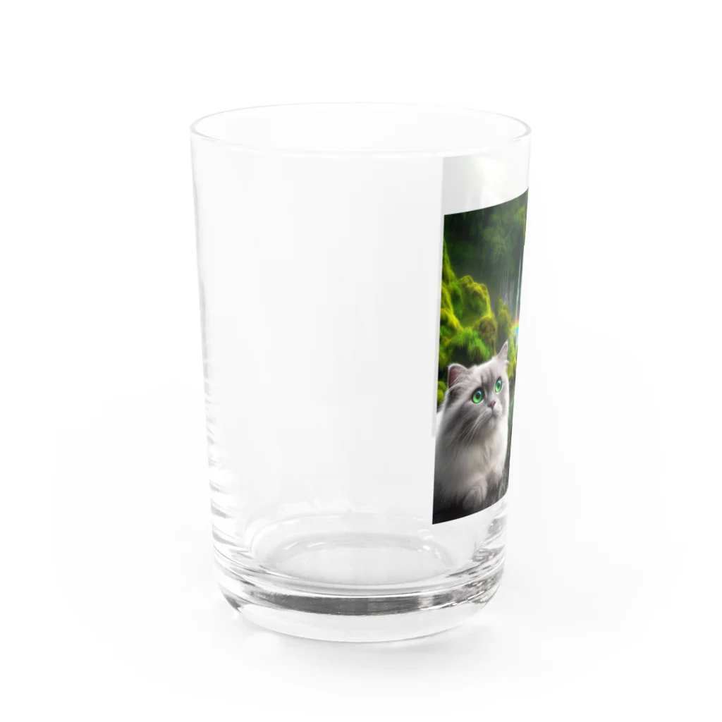 ニャーちゃんショップのレインボーキャット Water Glass :left
