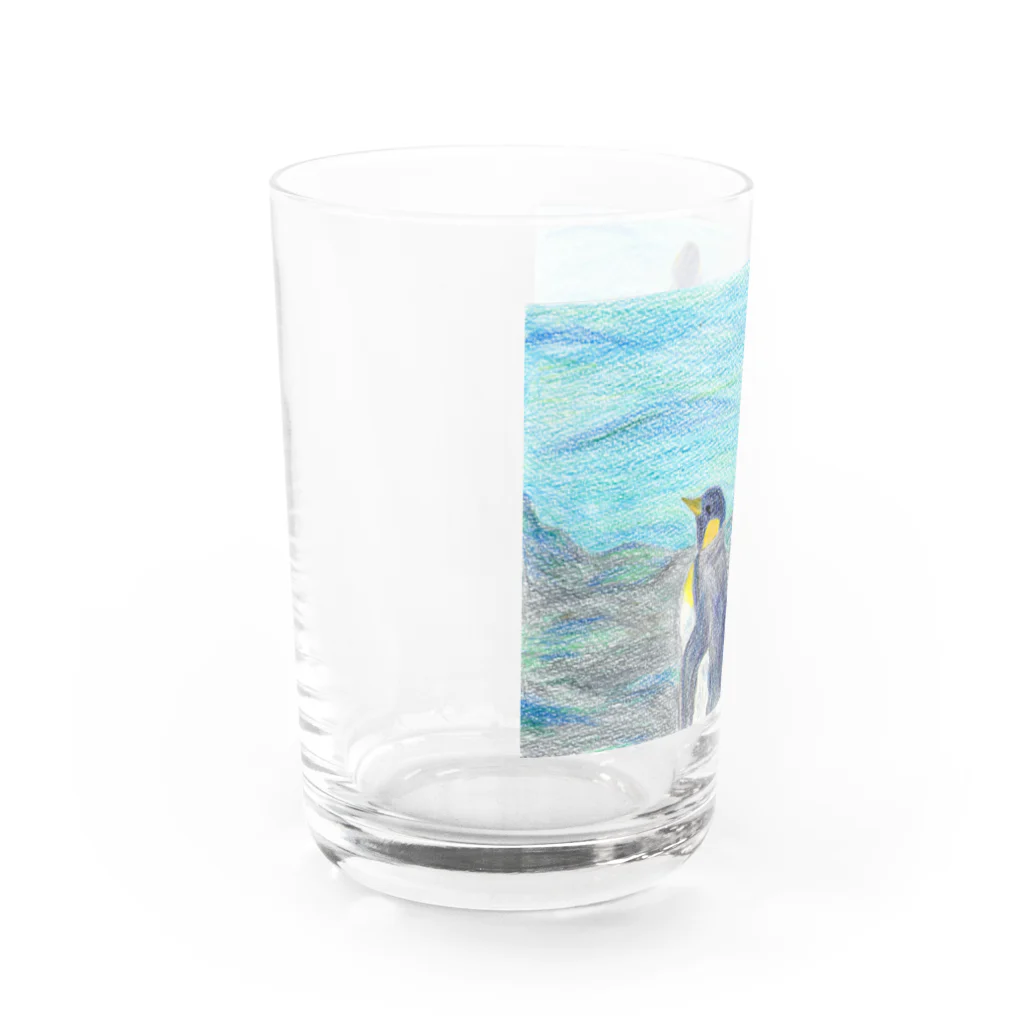 つぎのラピス島ペンギン Water Glass :left