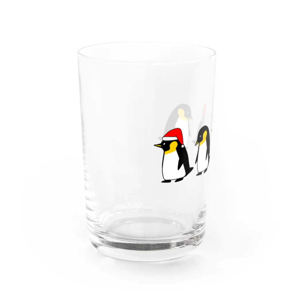 PGcafe-ペンギンカフェ-の並ぶペンギンズ グラス左面