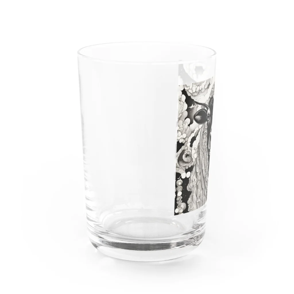 mofu mofu309のあーたネギ買ってきてって頼んだでしょ Water Glass :left