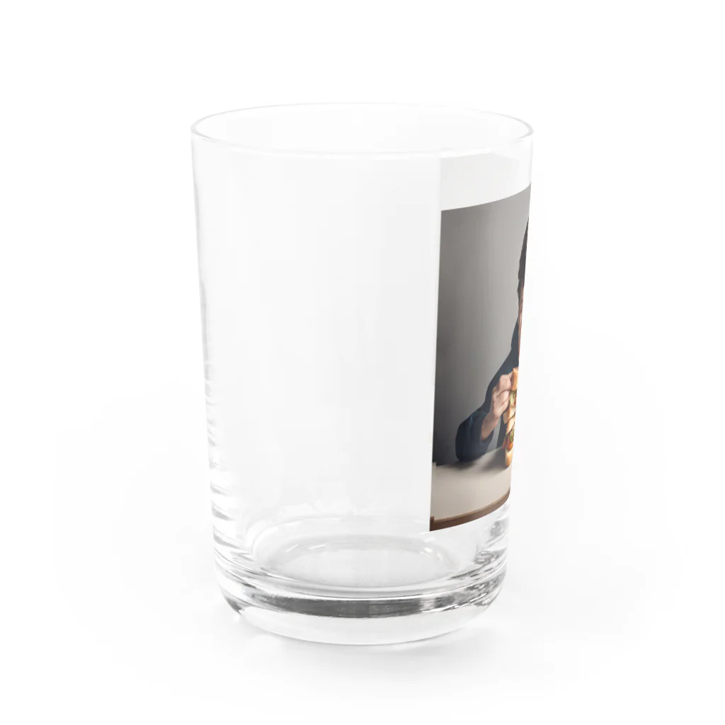 Sun'sのホットサンド少年 Water Glass :left