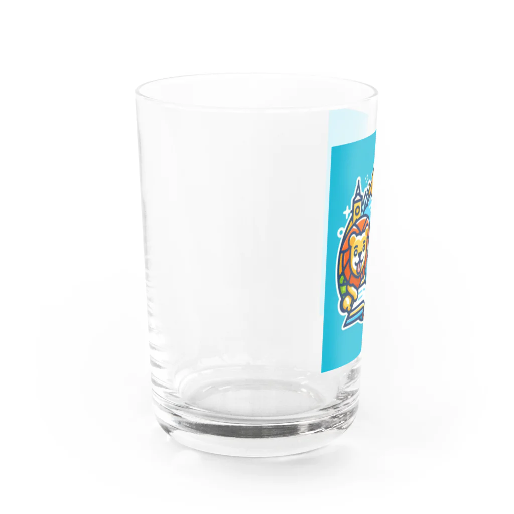 ワンダーワールド・ワンストップのライオンが楽しく学習 Water Glass :left