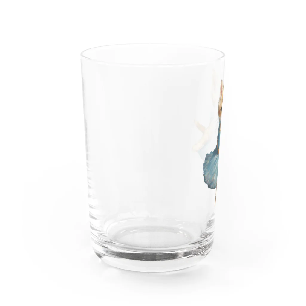 ハッピー・ディライト・ストアのバレリーナの子猫 Water Glass :left