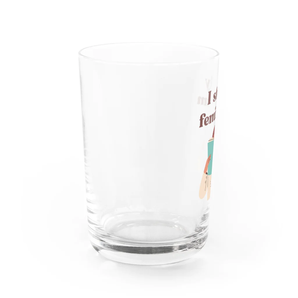 GG Voice & ActionのI study feminism Water Glass :left