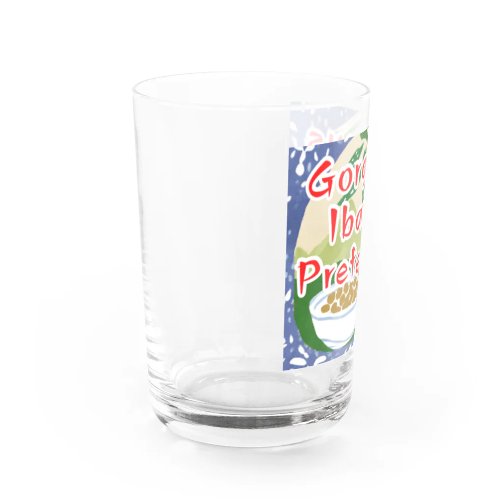 全国ご当地名産good+Sの【茨城県】ご当地名産デザイングッズ Water Glass :left