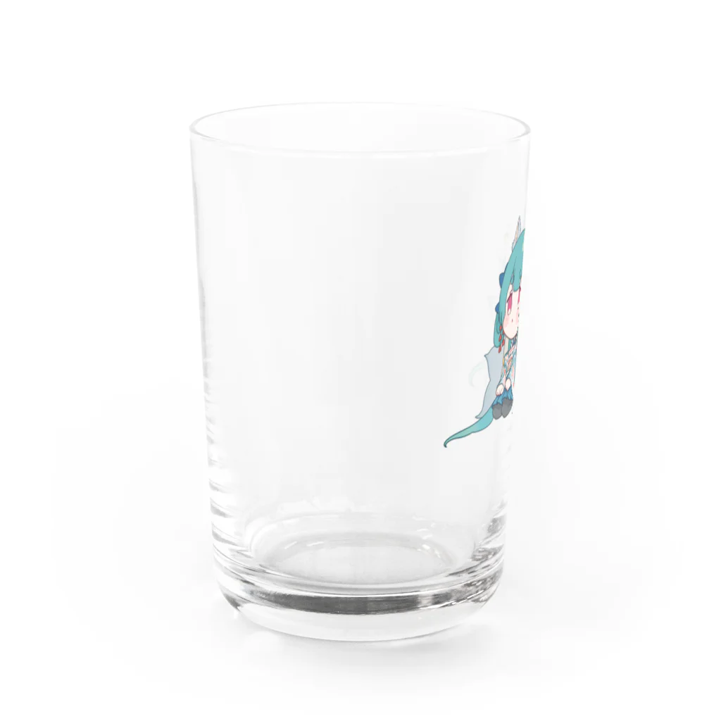 えび天処出張版のまちぼうけおおかみグラス Water Glass :left
