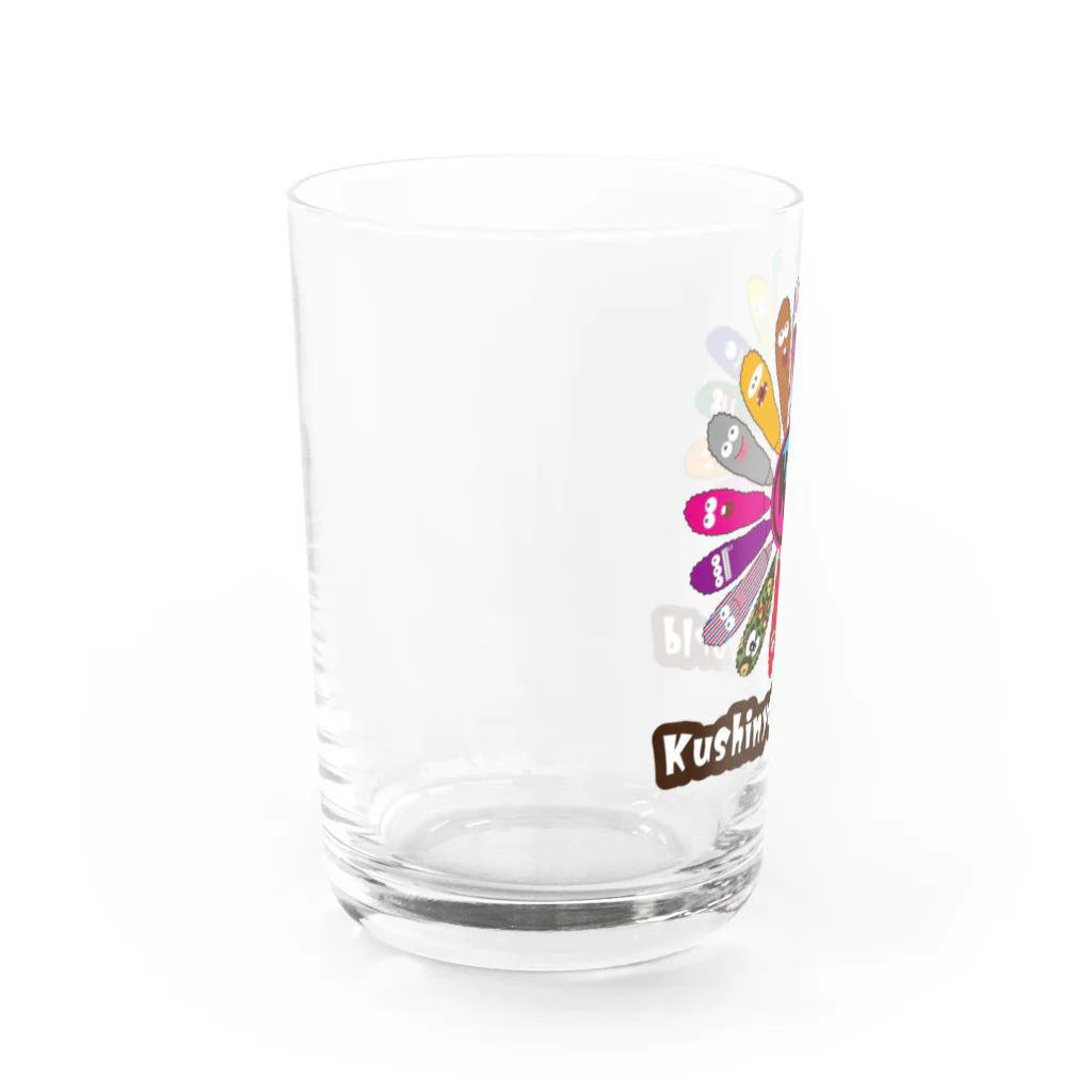 串カツワールドの串カツの妖精クシニョロ Water Glass :left