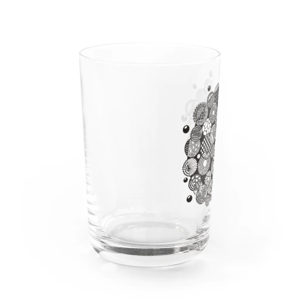 GOMAMSAYAKANのマルたくさん曼陀羅 Water Glass :left