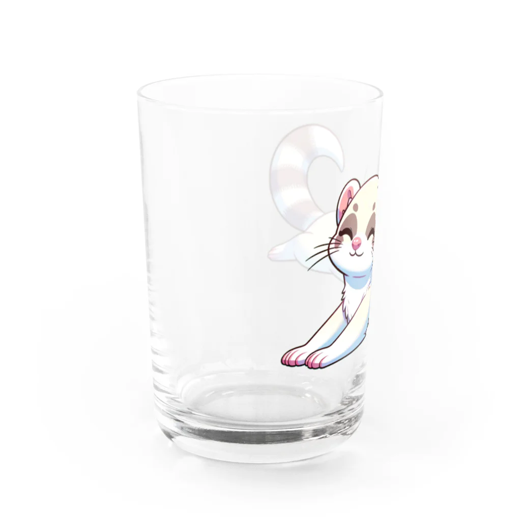 べっち©︎ののんびりフェレットちゃん🐾 Water Glass :left