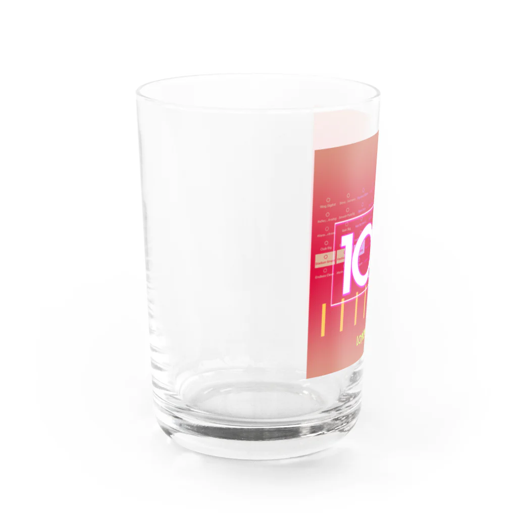 Logic RockStar の10Xer RED Water Glass :left