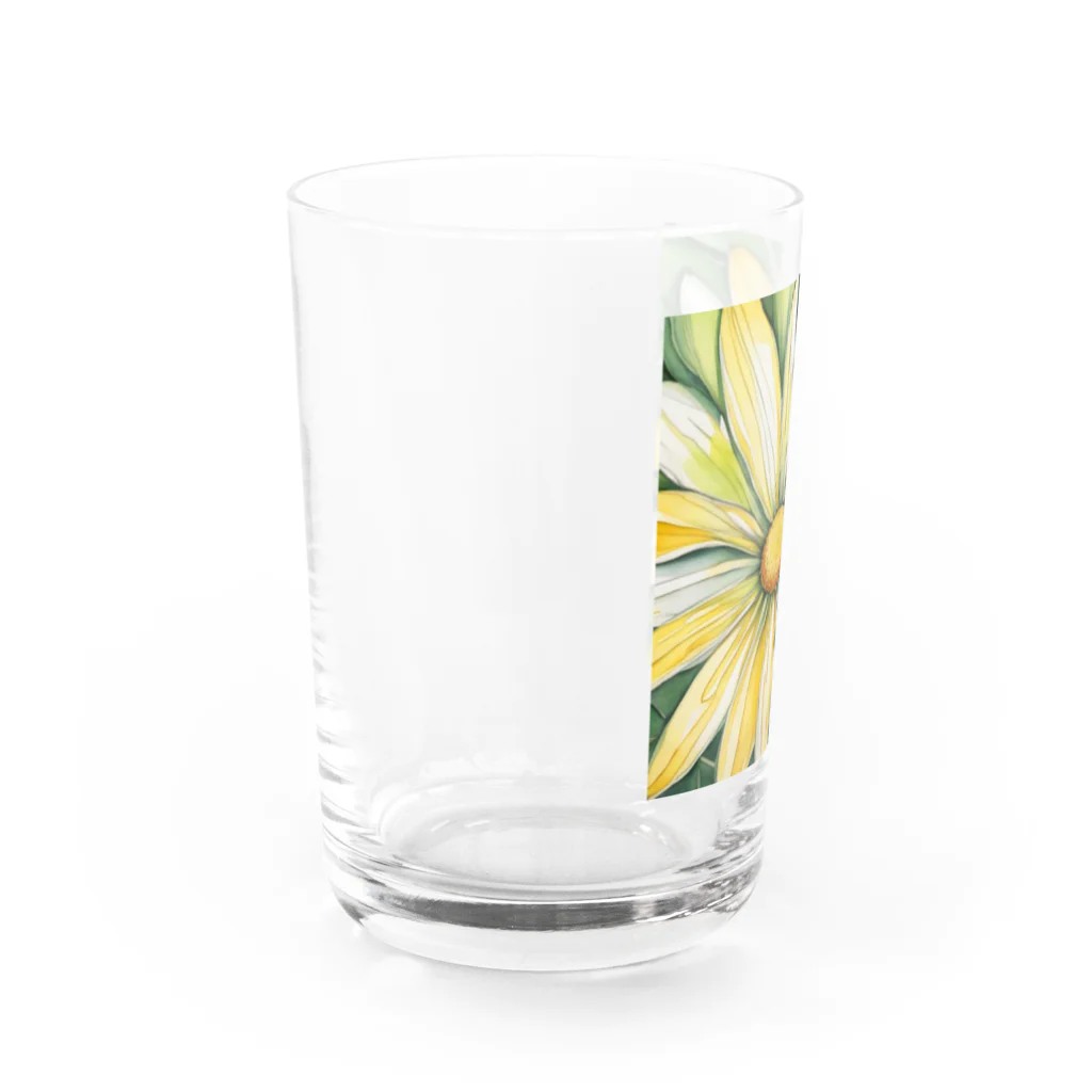 haiiichan♪のグラフィック水彩画デイジーTシャツ Water Glass :left